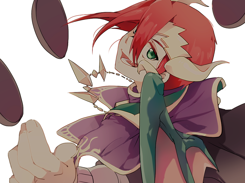 1boy, dragon_wings, fangs, gloves, green_eyes, green_wings, hisaboden, horns