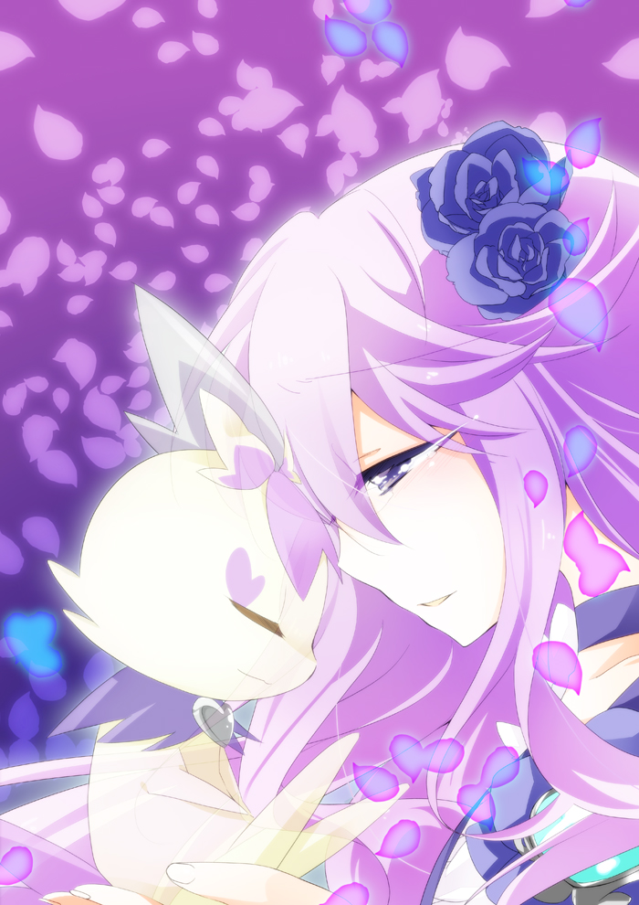 blue_rose, cologne_(heartcatch_precure!), cologne_(precure), cure_moonlight, flower, hair_flower, hair_ornament, heart