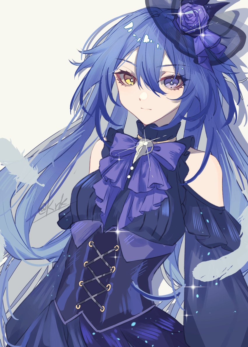 1girl, absurdres, arkria_hroptr_(benghuai_xueyuan), artist_name, benghuai_xueyuan, bow, bowtie, breasts