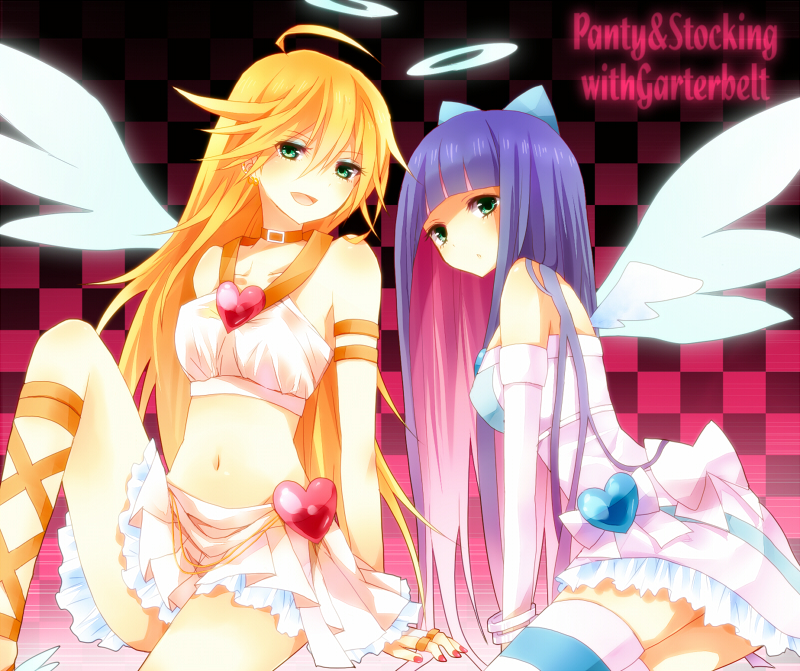 alternate_costume, blonde_hair, blue_hair, bow, bracelet, breasts, choker, cross-laced_footwear