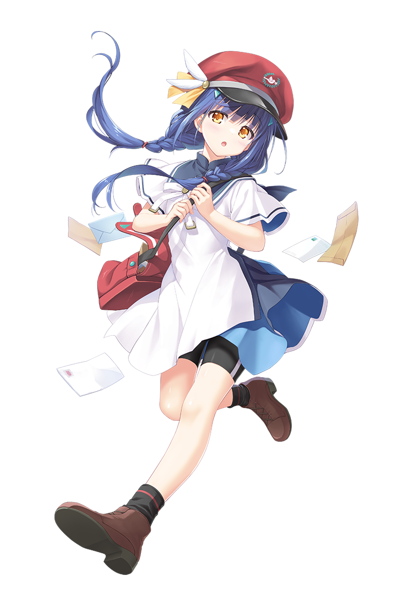 1girl, anemoi, bag, bike_shorts, blue_hair, boots, braid, cabbie_hat
