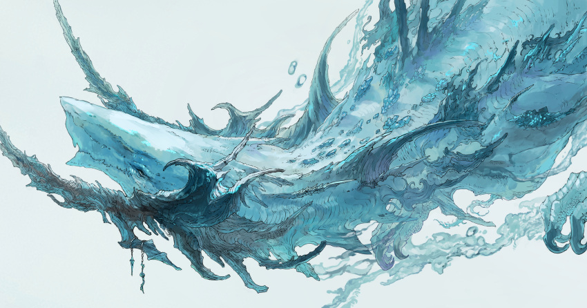 animal_focus, claws, commentary, dragon, english_commentary, from_side, highres, horn_earrings