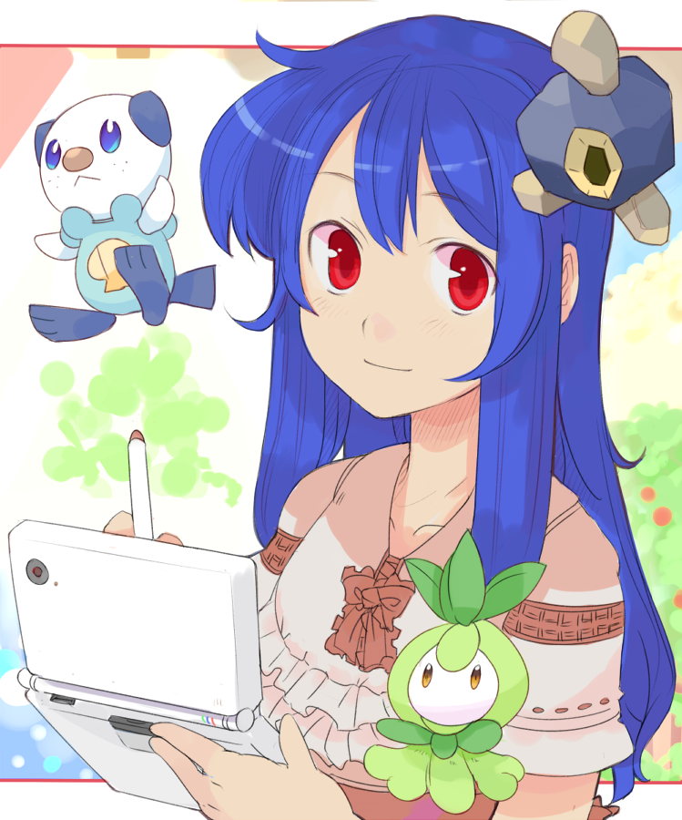 error, hinanawi_tenshi, nintendo_ds, oshawott, petilil, pokemon, pokemon_(game), pokemon_black_and_white