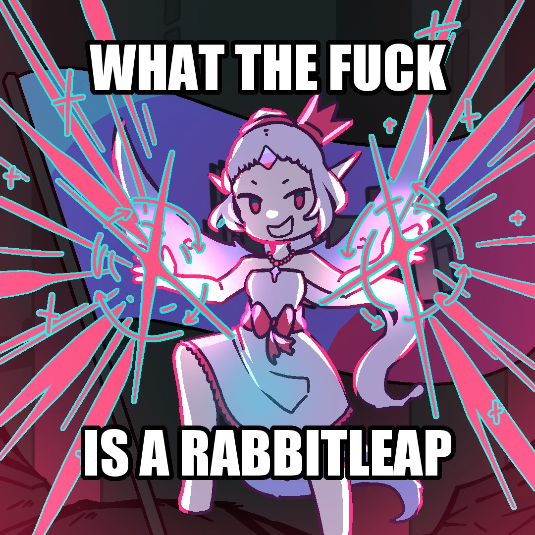 1girl, barefoot, bead_necklace, beads, boopy_(datboopy), bow, commentary, dress, english_commentary, english_text, flag, forehead_jewel, frilled_dress, frills, full_body, grin, impact_(font), jewelry, laser, lizard_tail, looking_at_viewer, magic, meme, necklace, pointy_ears, profanity, purple_wings, rabbit_and_steel, ranalie_the_mythril_dragon, red_bow, red_crown, short_bangs, short_hair, smile, solo, strapless, strapless_dress, tail, waist_bow, what_the_fuck_is_a_kilometer_(meme), white_dress, white_hair, wings