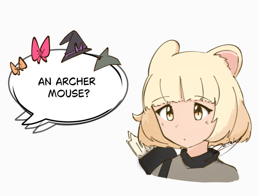 1girl, animal_ears, arrow_(projectile), black_hat, blonde_hair, bow, closed_mouth, commentary