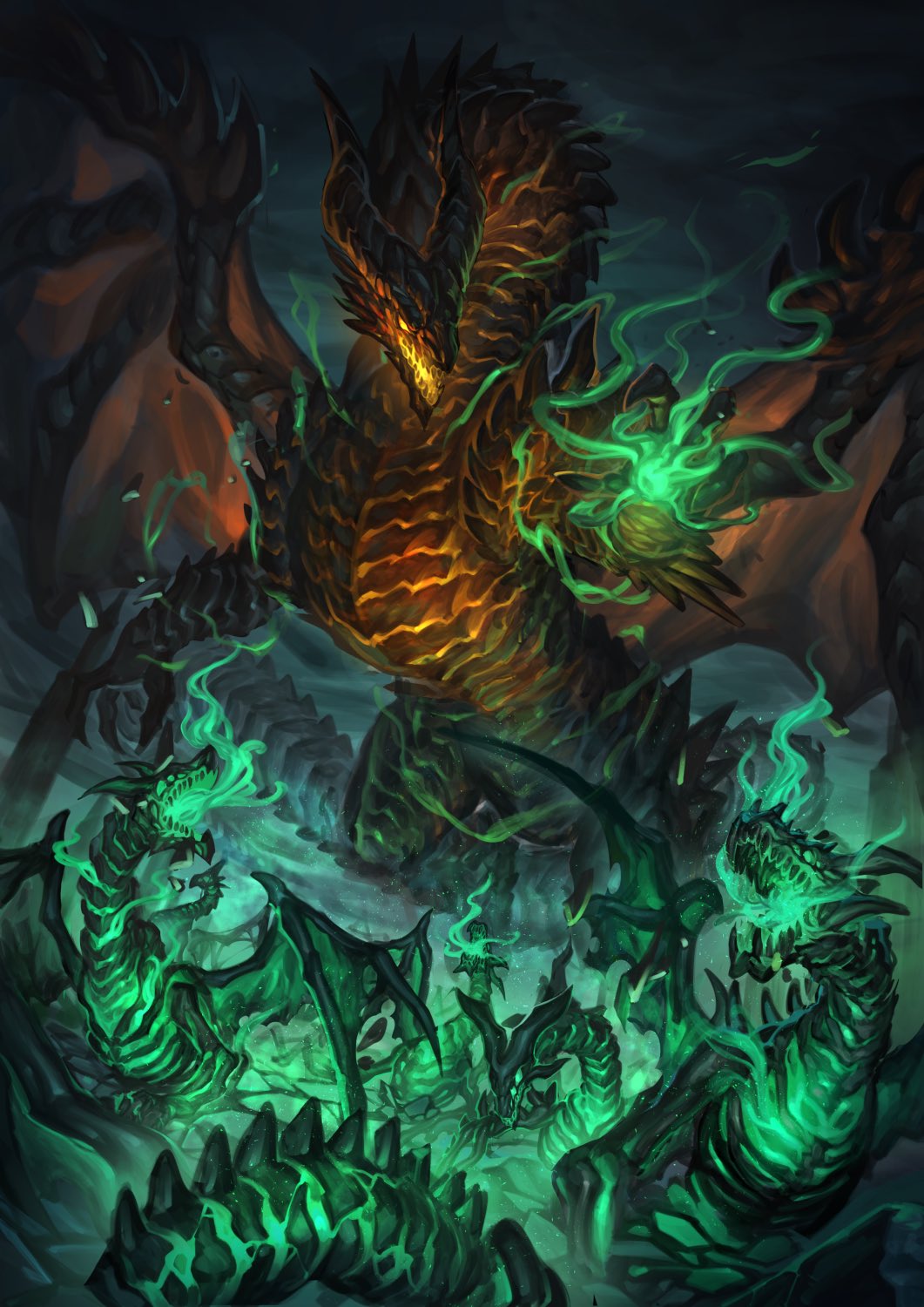 animal_focus, breath_weapon, claws, commission, dragon, energy, fantasy, gamazou