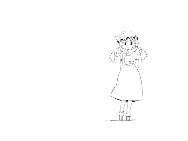 animated, animated_gif, bat_wings, blinking, gif, gustav_(telomere_na), gusutafu, hat
