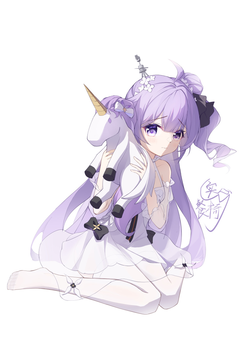 1girl, absurdres, azur_lane, bare_shoulders, bow, chinese_commentary, closed_mouth, commentary_request