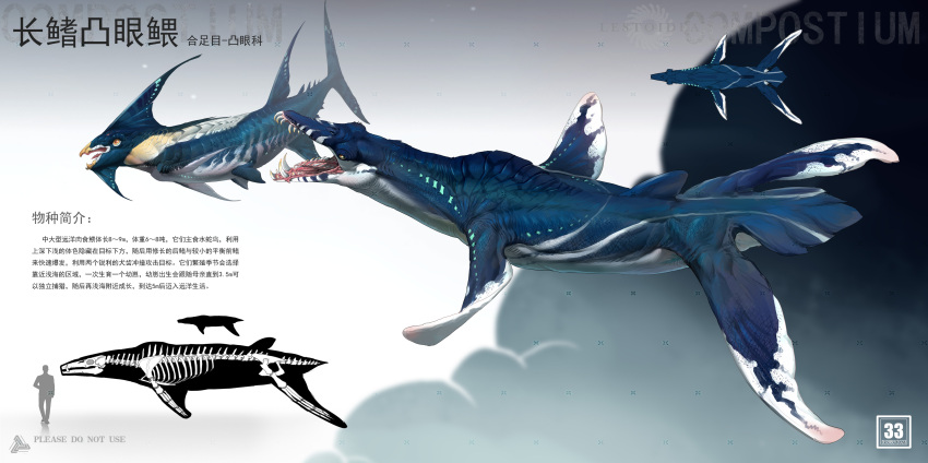 absurdres, animal_focus, chasemakouchi, chinese_commentary, chinese_text, commentary_request, fangs, fins