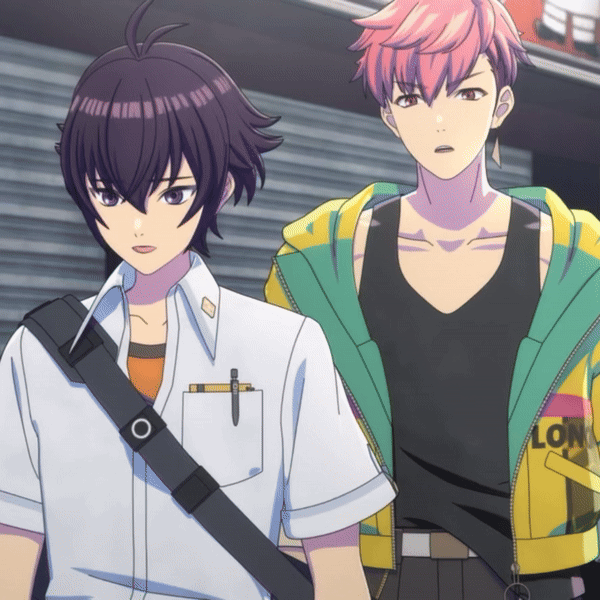 2boys, animated_gif, annoyed, arguing, black_tank_top, d_cide_traumerei, furukata_randou, oda_ryuuhei