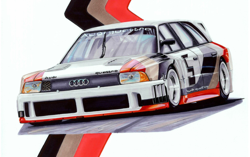 artist_name, audi, audi_90_quattro_imsa_gto, car, highres, imsa_gt_championship, motor_vehicle, no_humans, original, race_vehicle, racecar, redesign, shadow, two6, vehicle_focus