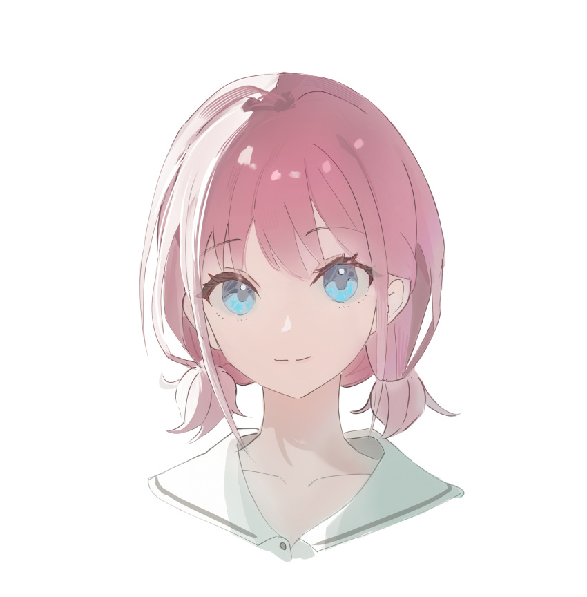 1girl, blue_eyes, commentary, cropped_torso, girls_band_cry, highres, iseri_nina, li_meng_shan