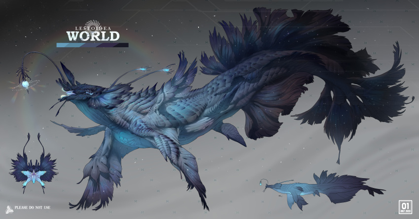 absurdres, animal_focus, blue_eyes, blue_scales, chasemakouchi, chinese_commentary, commentary_request, fins