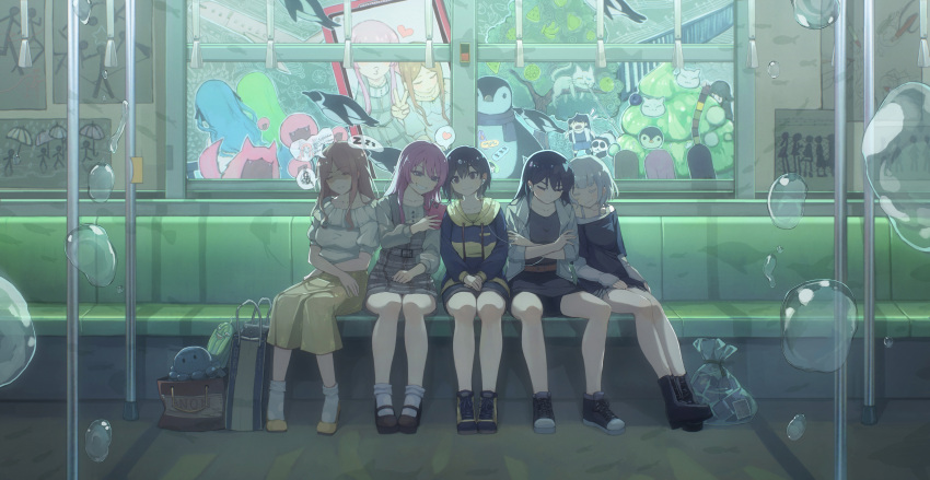 !, 6+girls, :3, ?, absurdres, bang_dream!, bang_dream!_it's_mygo!!!!!, belt