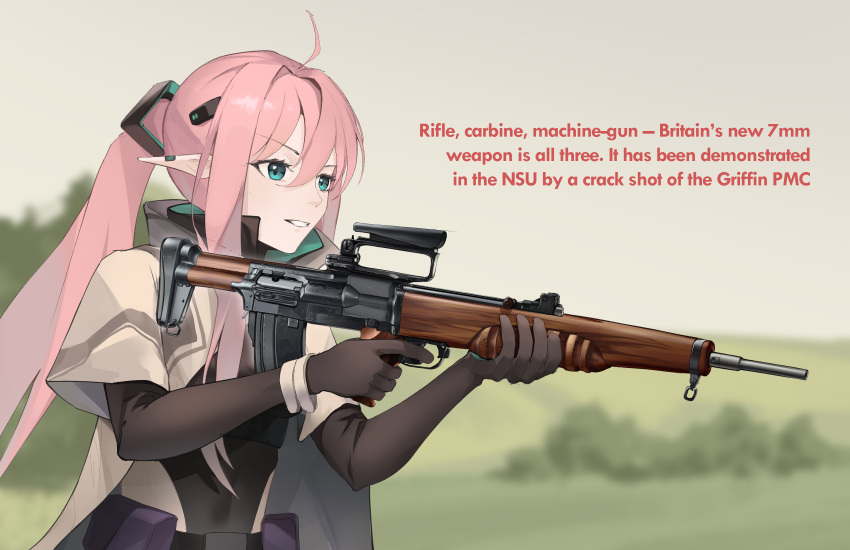 1girl, bodystocking, em-2, em-2_(girls'_frontline), em-2_(mod3)_(girls'_frontline), english_text, gewehrbroker, girls_frontline