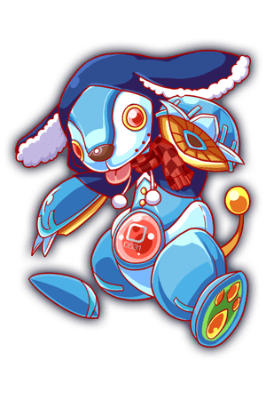 adapted_costume, alternate_costume, alternate_skin_color, animal_ears, animal_feet, blue_capelet, blue_hood, capelet