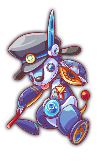 adapted_costume, alternate_costume, animal_ears, animal_feet, baton_(weapon), blue_eyes, cel_shading, claws