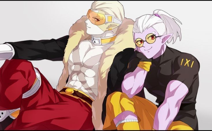2boys, bad_id, bad_pixiv_id, belt, belt_buckle, black_shirt, blonde_hair, brown_belt