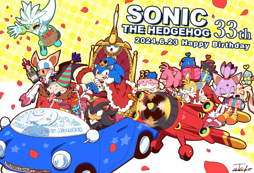 4girls, 6+boys, aircraft, airplane, amy_rose, angry, animal_ears, animal_nose