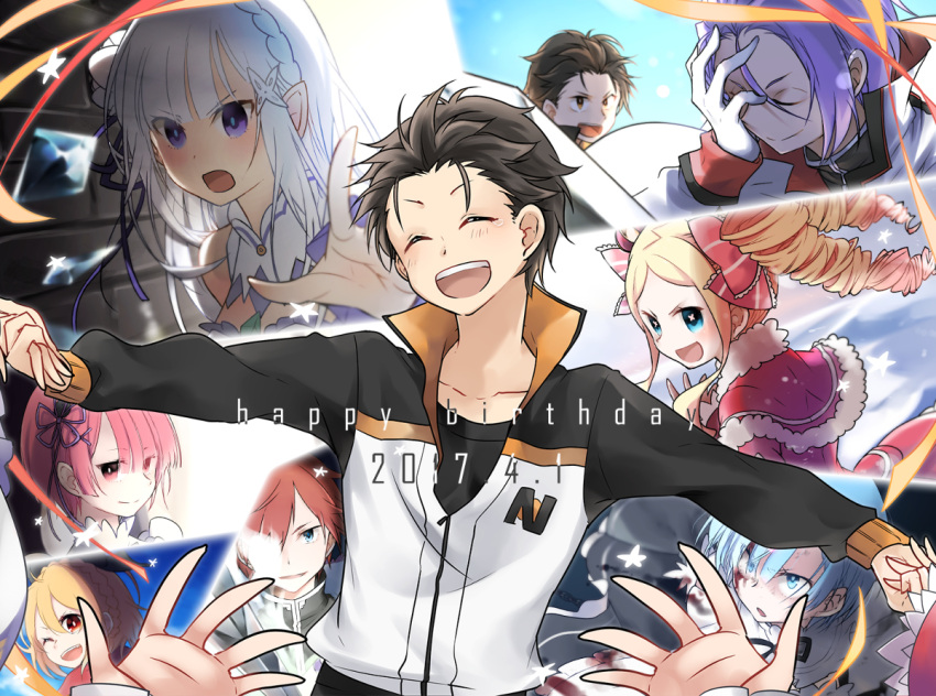 bad_id, bad_pixiv_id, beatrice_(re:zero), emilia_(re:zero), felt_(re:zero), inawa_akito, julius_juukulius, natsuki_subaru