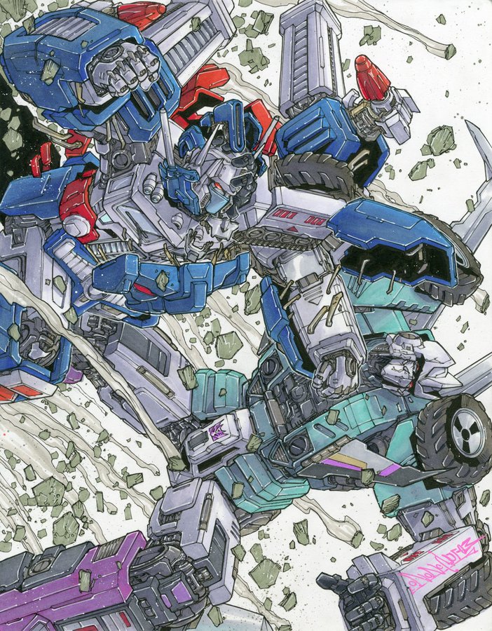 2boys, alex_milne, autobot, battle, decepticon, destruction, face_punch, fighting
