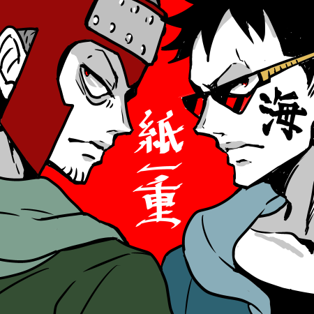 2boys, black_hair, buzz_cut, closed_mouth, commentary_request, facial_hair, goatee_stubble, green_jacket