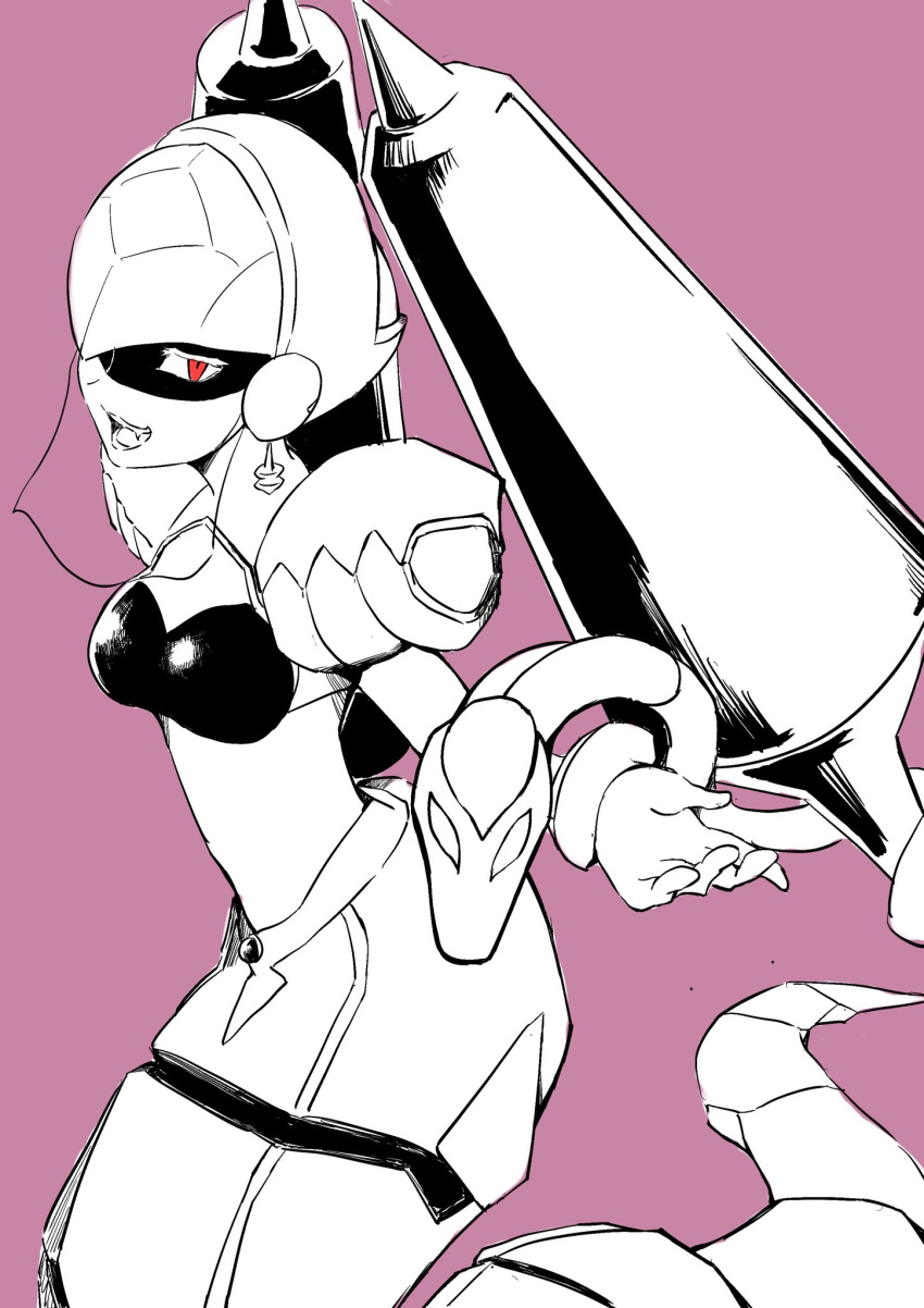 1girl, breasts, earrings, em_wave_change_(mega_man), from_side, helmet, highres, jewelry