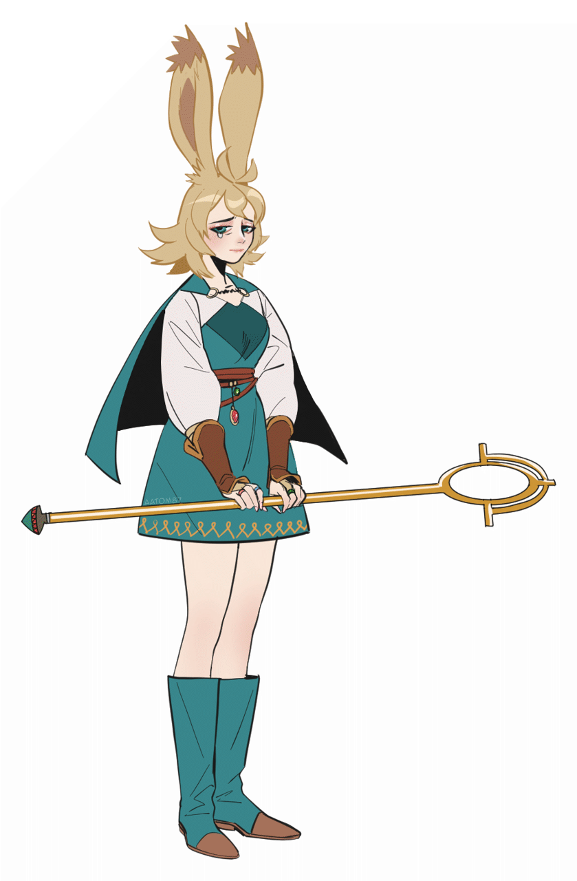1girl, aatom87, adapted_costume, animal_ears, aqua_cape, aqua_dress, aqua_footwear, arm_guards