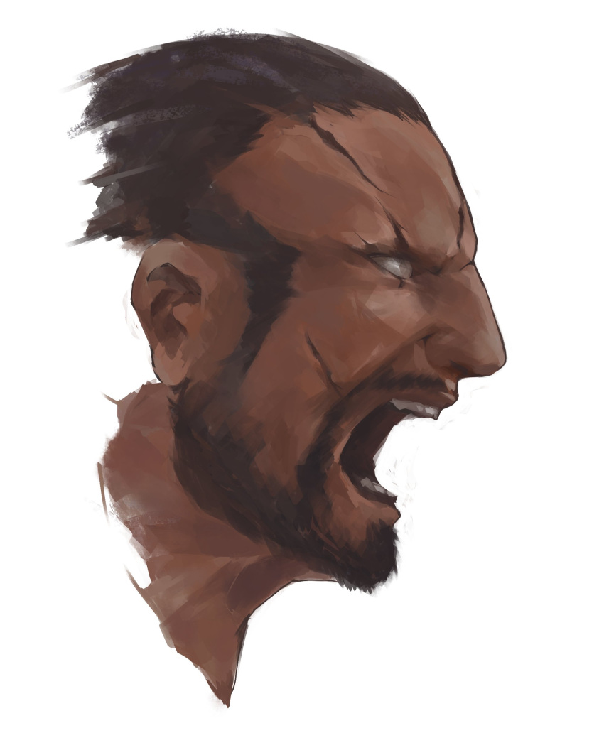 1boy, absurdres, arizdigitalart, black_hair, final_fantasy, final_fantasy_xiv, grey_eyes, hair_slicked_back