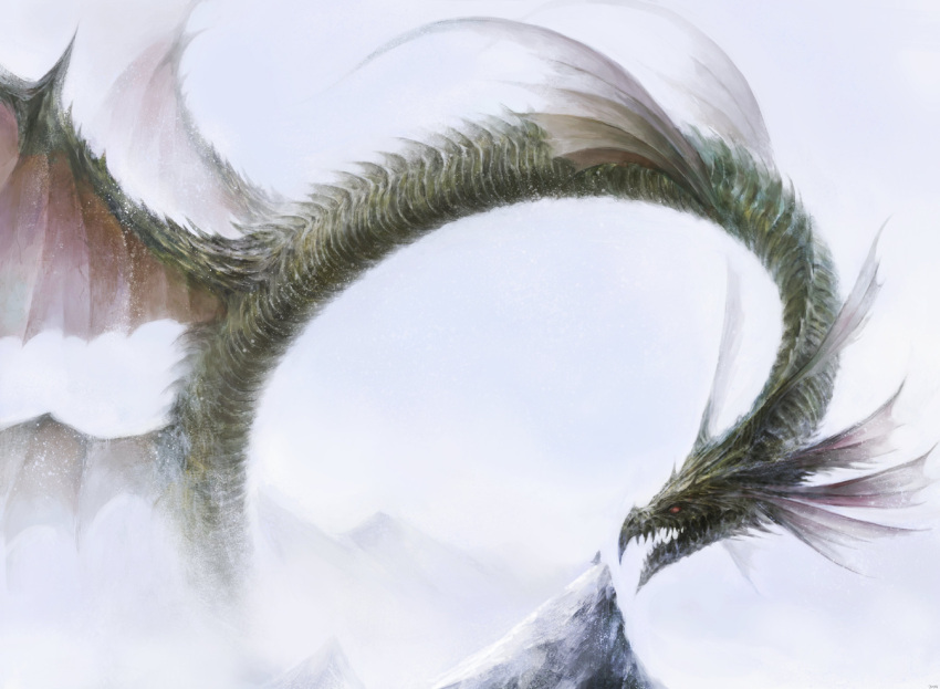 absurdres, arizdigitalart, dragon, final_fantasy, final_fantasy_xiv, giant, giant_monster, highres