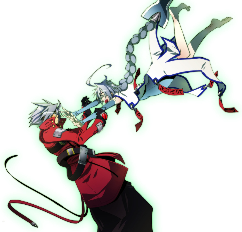ahoge, blazblue, braid, feet, happy, long_hair, noran, nu-13