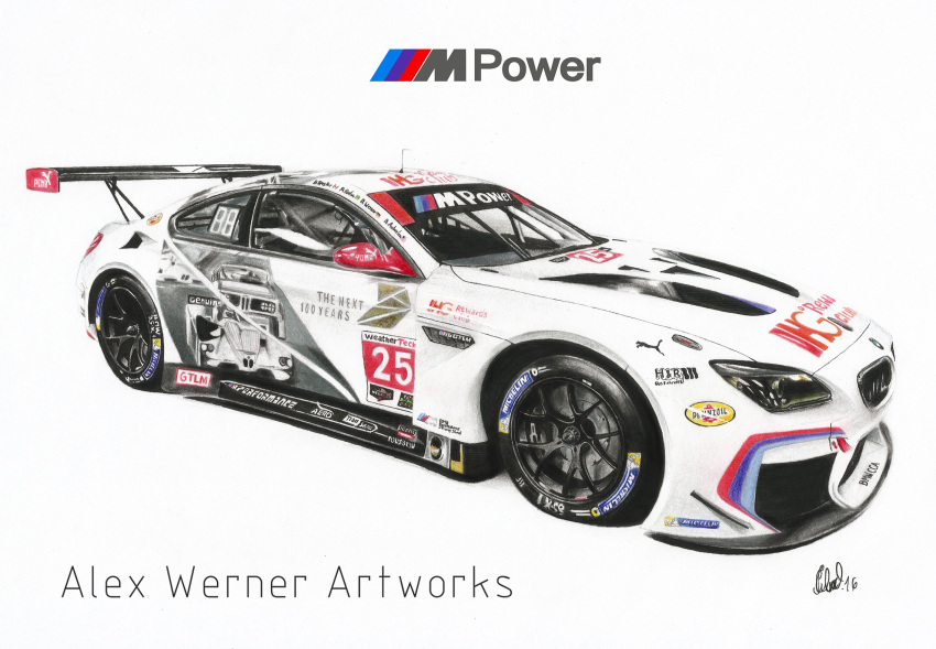 alex_werner_(alexwerndesign), artist_name, bmw, bmw_m6, car, commentary_request, english_commentary, from_side, highres, imsa_sportscar_championship, michelin, michelin_man, mixed-language_commentary, motor_vehicle, no_humans, pennzoil, portuguese_commentary, puma_(brand), race_vehicle, racecar, rahal_letterman_laningan_racing, spoiler_(automobile), sponsor, traditional_media, vehicle_focus
