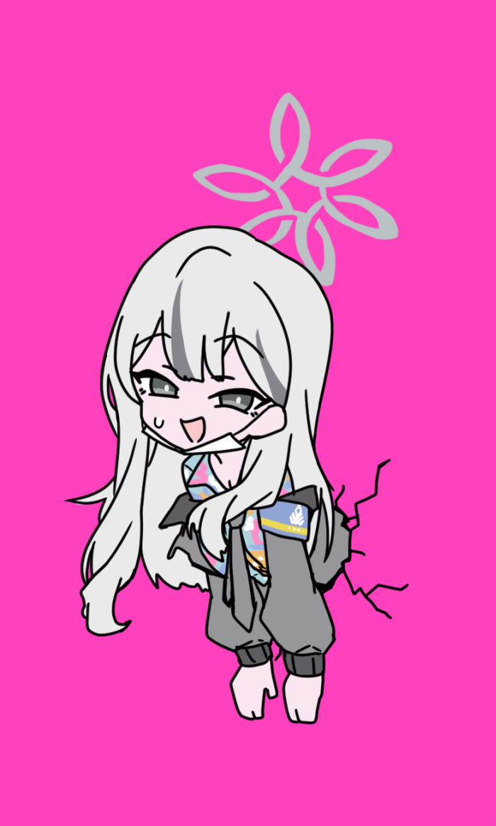 1girl, amai_nekuta, armband, black_jacket, blue_archive, blue_shirt, collared_shirt, grey_eyes