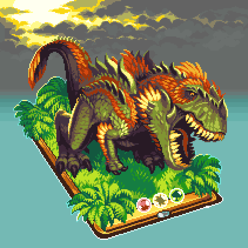 animal_focus, animated, animated_gif, card, claws, clouds, cloudy_sky, commentary