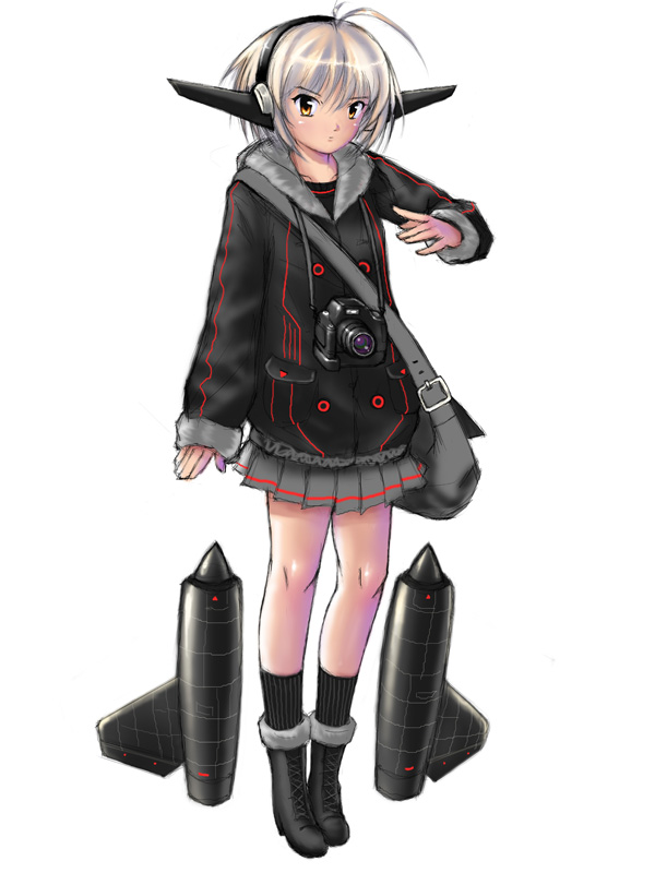 bag, boots, camera, ericsakura, headphones, jacket, legs, military