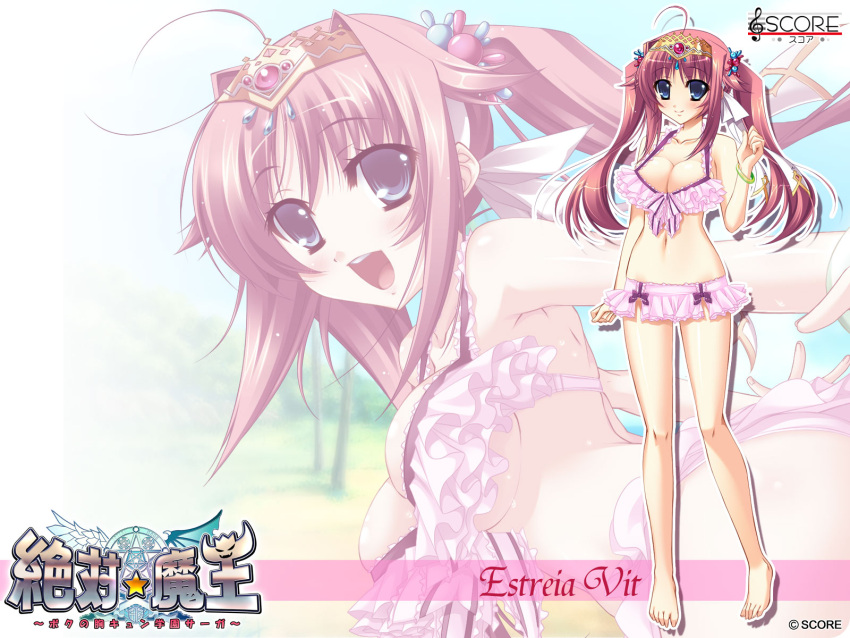 bikini, cleavage, estreia_vit, score, swimsuit, wallpaper, zettai_maou