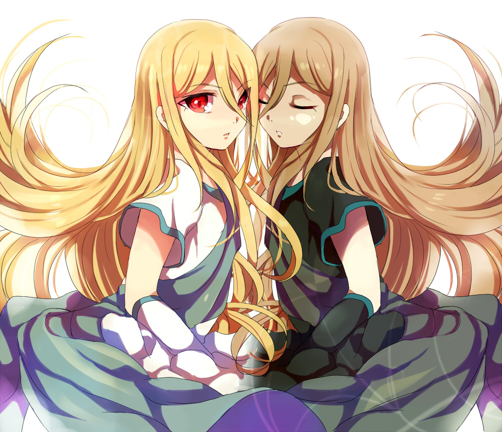 alternate_costume, armband, asprach, blonde_hair, closed_eyes, dress, inazuma_eleven, long_hair