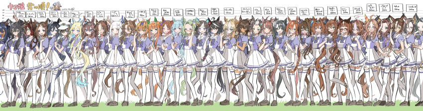 6+girls, absurdres, ahoge, air_groove_(umamusume), air_messiah_(umamusume), animal_ears, bitter_glasse_(umamusume), blonde_hair