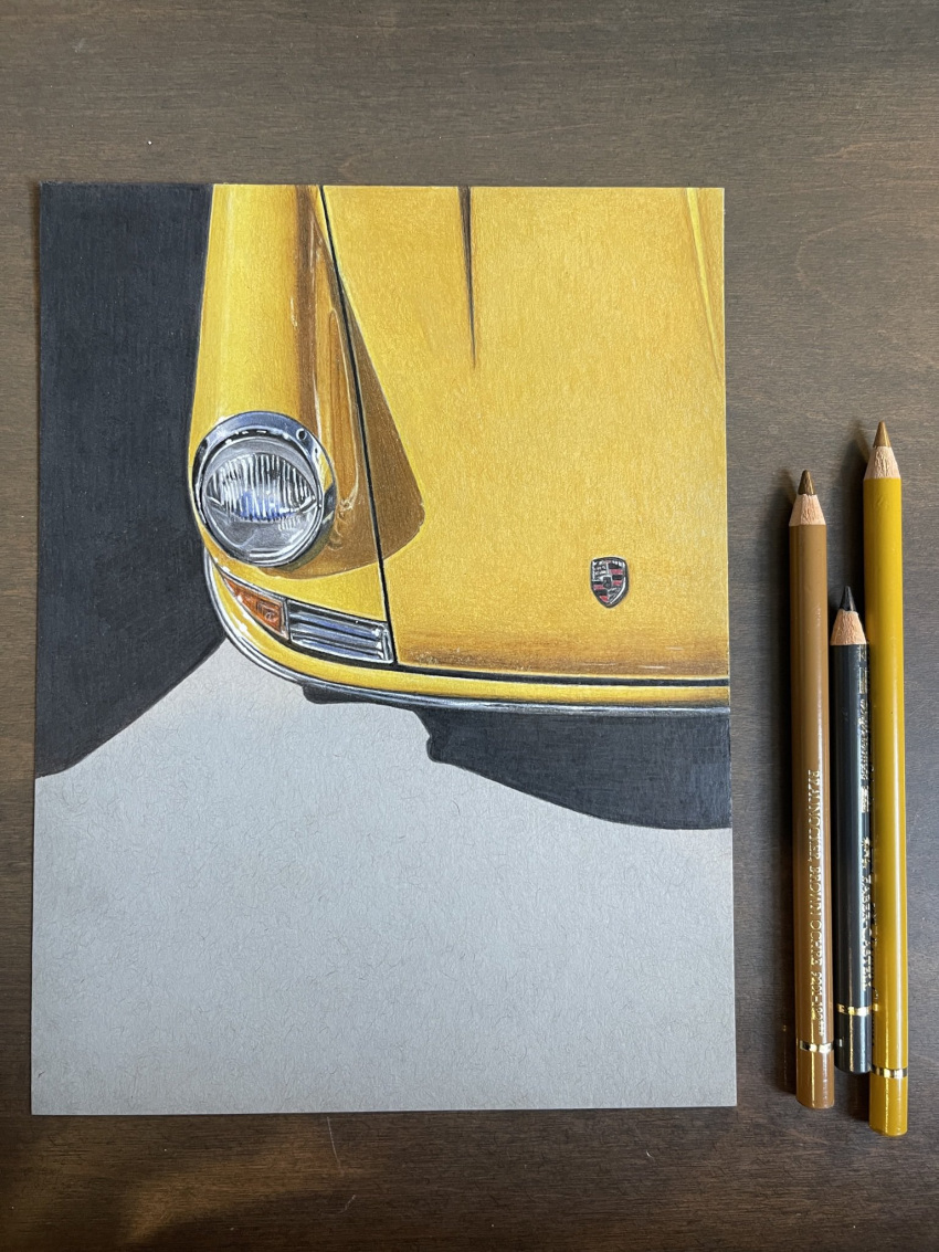 art_tools_in_frame, car, colored_pencil, colored_pencil_(medium), from_above, hannah_(handrawnby), highres, motor_vehicle