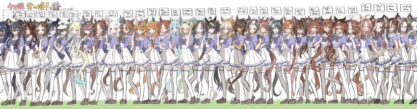 6+girls, absurdres, ahoge, air_groove_(umamusume), air_messiah_(umamusume), animal_ears, bitter_glasse_(umamusume), blonde_hair