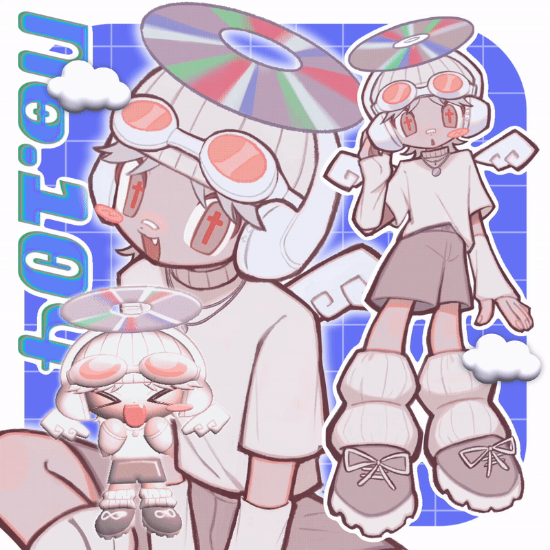 1boy, 3d, androgynous, angel, animated, animated_gif, blinking, border