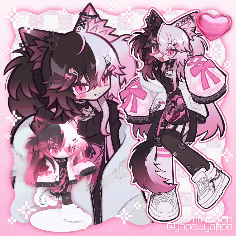 1girl, 3d, animal_ears, animated, animated_gif, artist_name, asymmetrical_legwear, bandaid