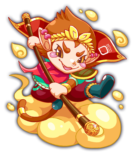 1boy, alternate_costume, animal, animal_ears, baggy_pants, blue_footwear, blush_stickers, bo_staff