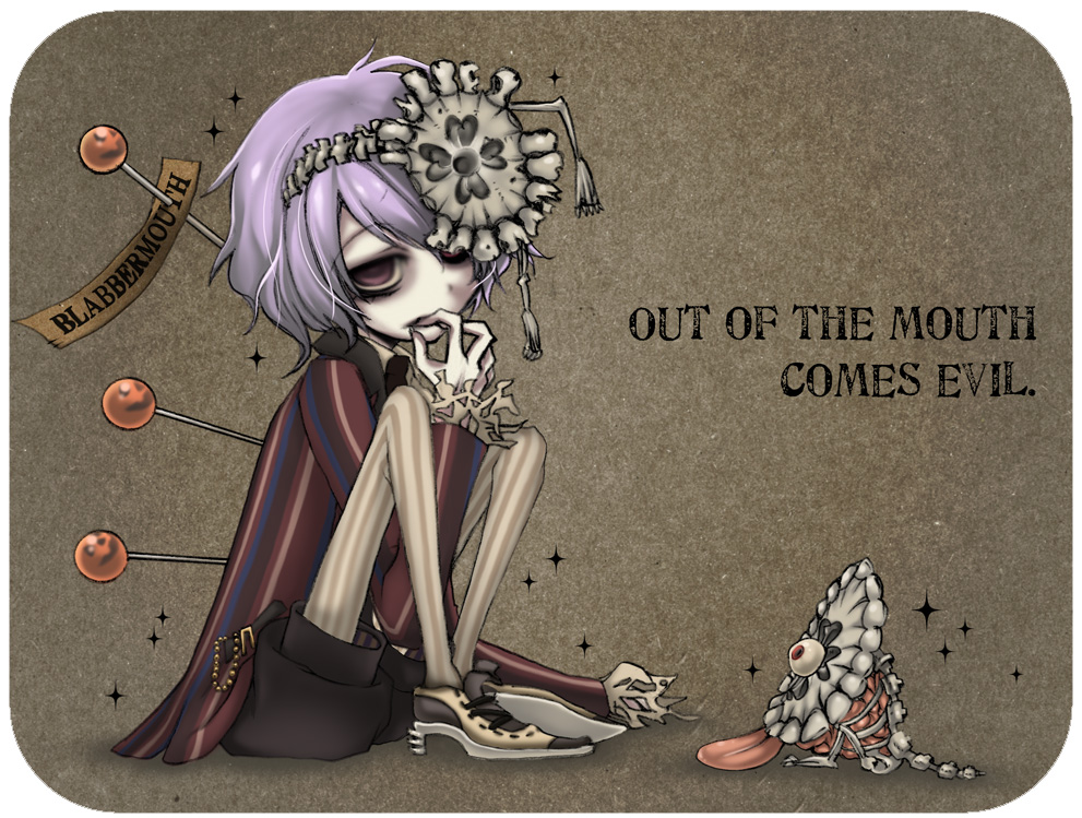 brain, nawoki, original, pantyhose, skeleton, solo, striped, striped_pantyhose