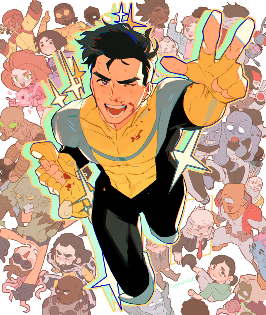 6+boys, 6+girls, alien, allen_(invincible), amanda_(invincible), amber_bennett, atom_eve, beard