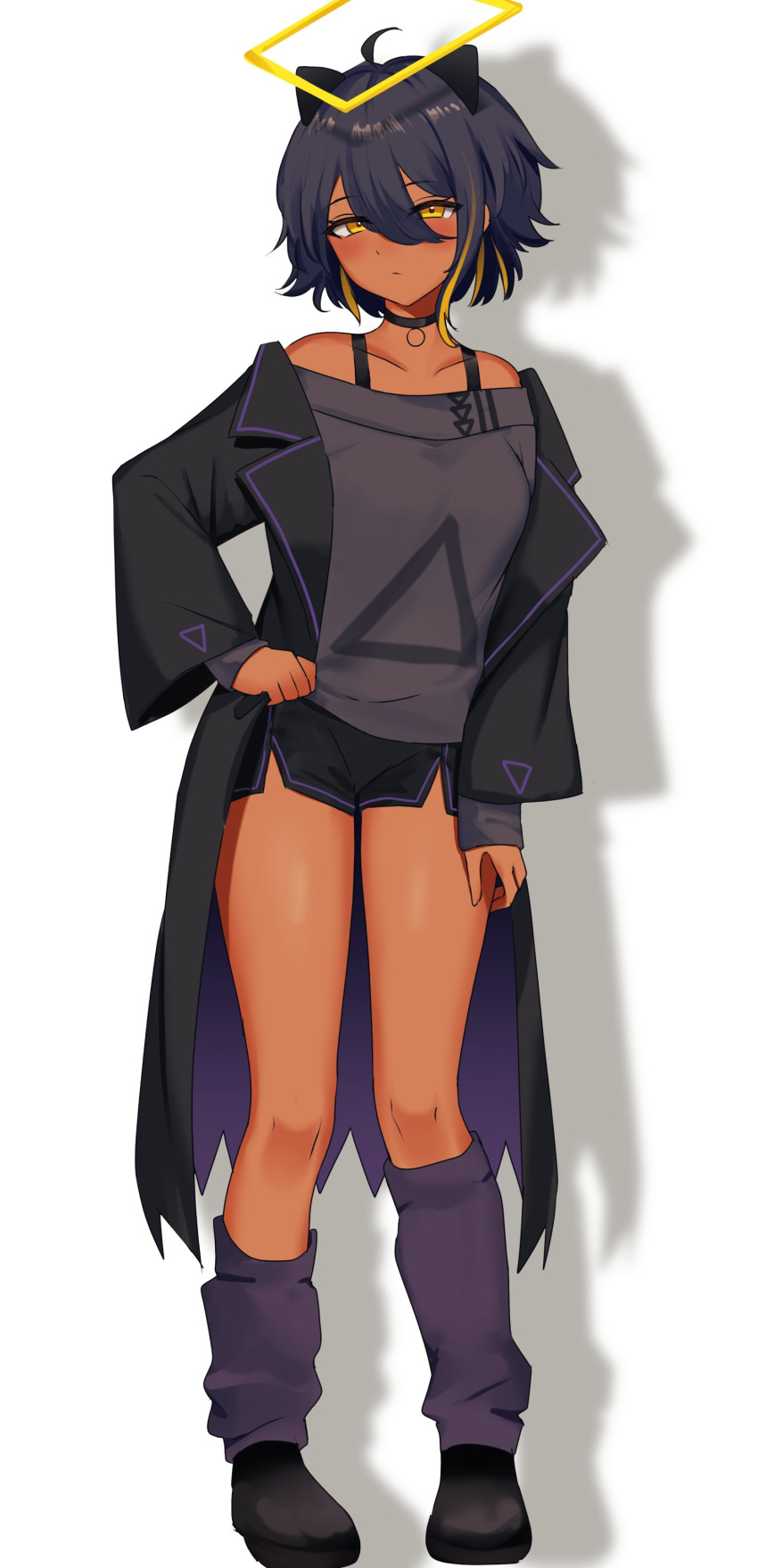 1girl, absurdres, agame-san_(agamemega), agamemega, ahoge, animal_ears, black_footwear, black_jacket