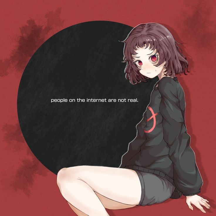 1girl, black_shirt, brown_hair, closed_mouth, digital_witch, english_text, from_side, grey_shorts