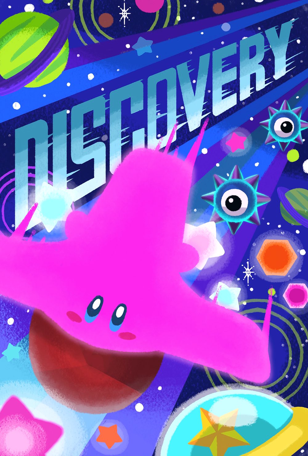 blush_stickers, coaster_mouth, colored_skin, ghost_gordo, highres, kirby, kirby_(series), kirby_and_the_forgotten_land