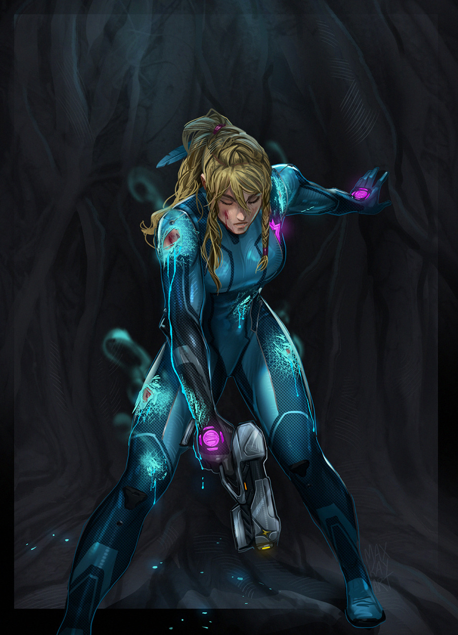 1girl, blonde_hair, blood, blood_on_face, blue_bodysuit, bodysuit, breasts, feather_hair_ornament