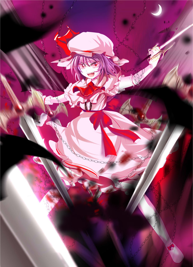 aw, bad_id, bat_wings, chain, crescent_moon, hat, hat_ribbon, moon